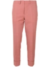 Marni High Waist Cropped Trousers - Pink