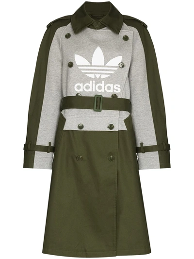 adidas DRY CLEAN ONLY (Sサイズ) Adidas Originals X Dry Clean Only Logo Print Trench Coat In