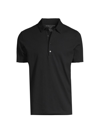 Majestic Stretch-cotton Polo Shirt In Noir