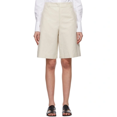 Lvir Cotton And Linen-blend Shorts In Beige
