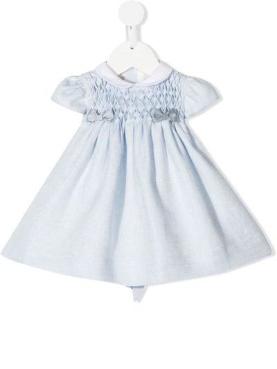 La Stupenderia Light Blue Dress For Babygirl In Azzurro