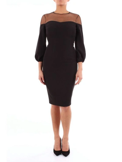 Access Women's 293536570nero Black Polyester Dress
