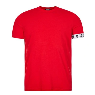 Dsquared2 T-shirt Arm Logo - Red