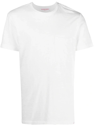 Orlebar Brown Sammy Garment-dyed Cotton-slub T-shirt In White