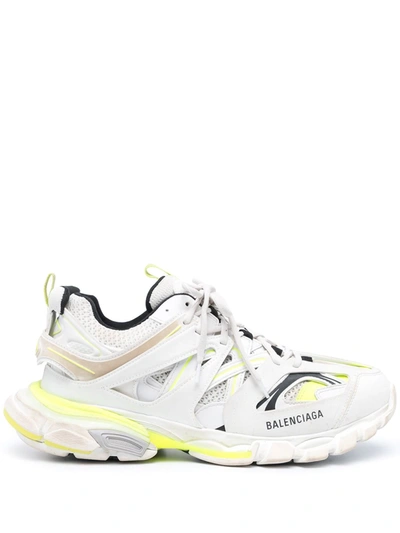 Balenciaga Track Faded Sneakers In White
