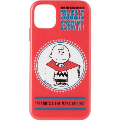 Marc Jacobs Red Peanuts Edition Charlie Brown Iphone 11 Case In 601 Red