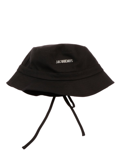 Jacquemus Le Bob Gadjo Bucket Hat In Black