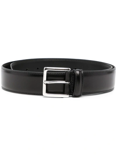 Anderson's Plain Formal Leather Belt In Black