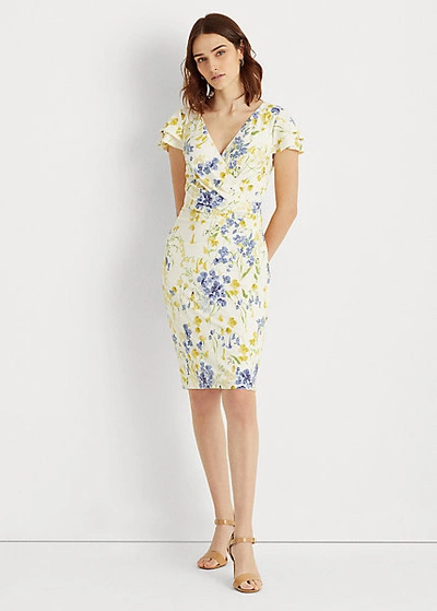 Lauren ralph 2024 lauren surplice dress