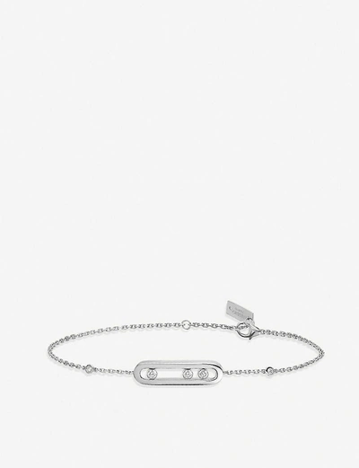 Messika Baby Move 18ct White-gold And Diamond Bracelet