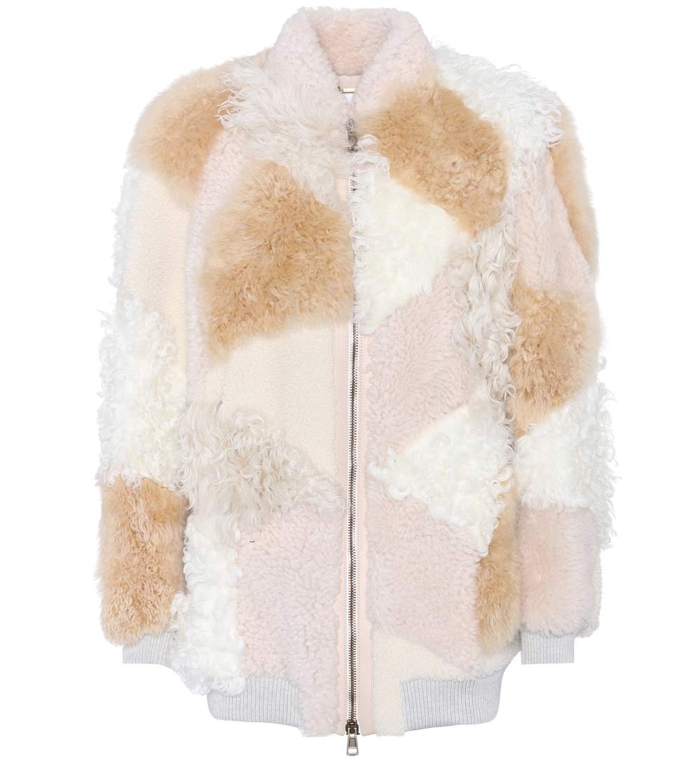 Chloé Leather-trimmed Fur Jacket | ModeSens