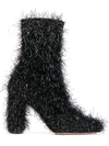 Oscar Tiye Fringed Boots In Black