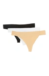 Abound Sammy Seamless Thong In Beige Almond Multi