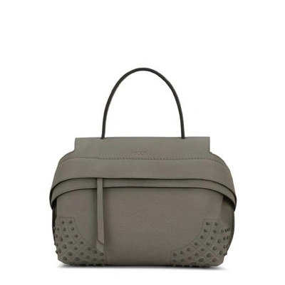 Tod's Wave Bag Small In Grey
