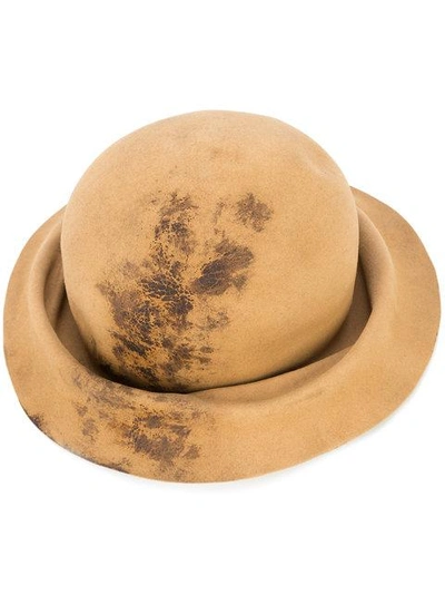 Horisaki Design & Handel Burned Effect Bucket Hat - Neutrals