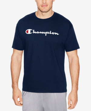 champion t shirt mens blue