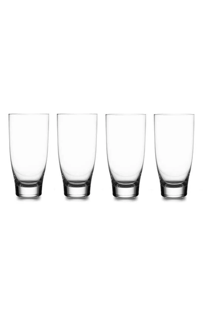 Nambe Nambé Vie Set Of 4 Highball Glasses In Clear