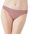 Wacoal B.smooth Lace Seamless High-cut Briefs In Woodrose