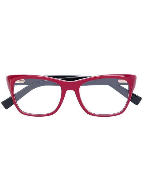 Max Mara Square Frame Contrast Glasses | ModeSens
