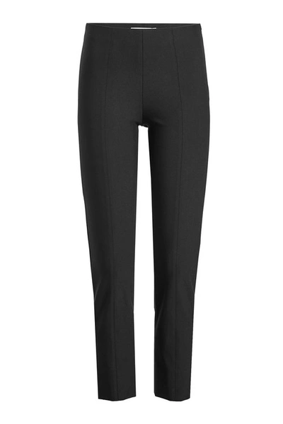 Vince Cropped Trousers With Cotton In Black