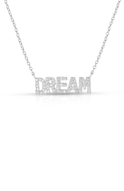 Sphera Milano Sterling Silver Pave Cz Dream Pendant Necklace