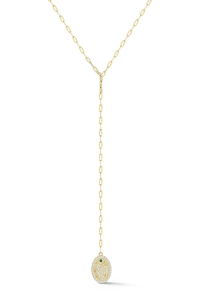 Sphera Milano Gold Vermeil Snake Cz Y Necklace