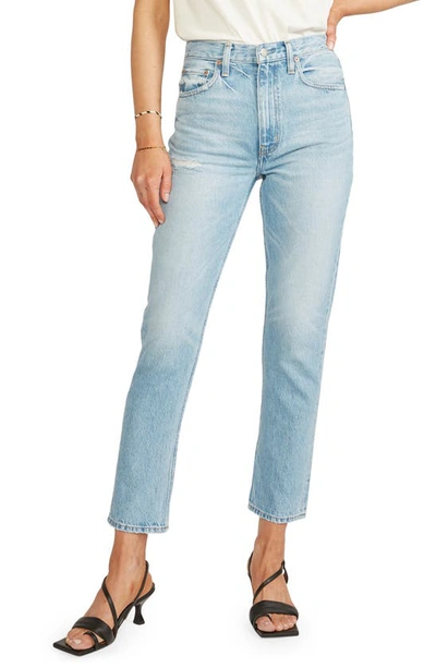 Atica Finn Slim Straight Ankle Jeans In Feather River