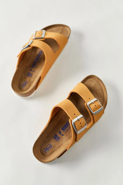 Birkenstock Women's Arizona Birko-flor Soft Footbed Sandals From Finish Line In Apricot