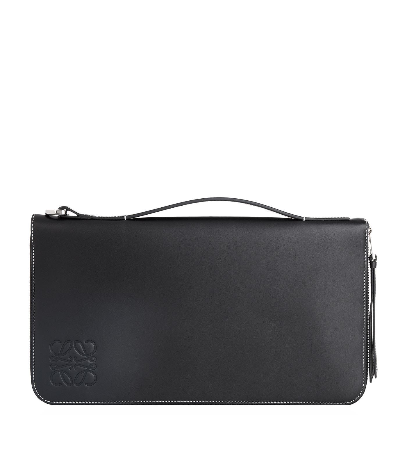 Loewe Oversized Zip-around Wallet In Black | ModeSens