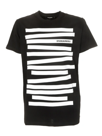 Dsquared2 Glassified T-shirt In Black