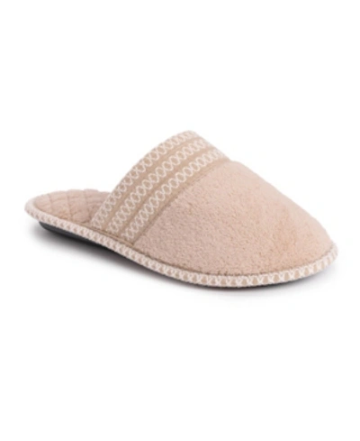 Muk Luks Women's Cathy Scuff Slipper In Honey Wheat