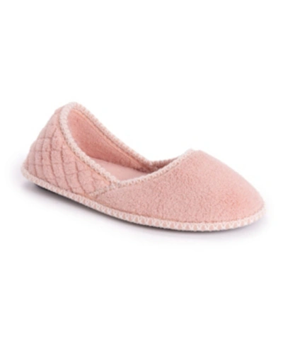 Muk Luks Women's Beverly Slip-on Slipper In Rose Gold-tone