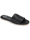 Journee Collection Marisol Womens Printed Caged Slide Sandals In Black