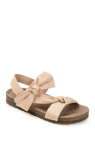 Journee Collection Journee Xanndra Knotted Slingback Sandal In Beige