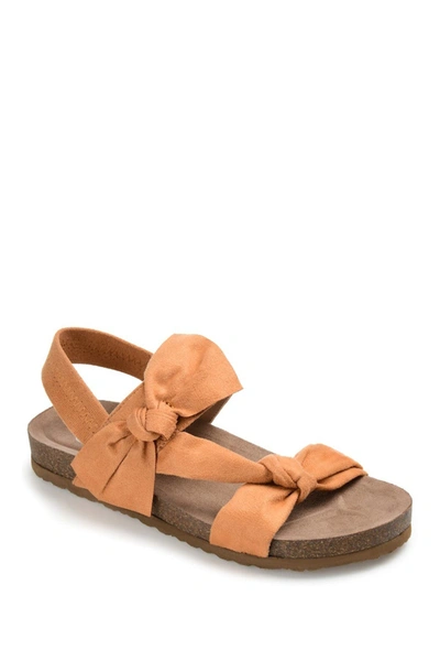 Journee Collection Journee Xanndra Knotted Slingback Sandal In Tan