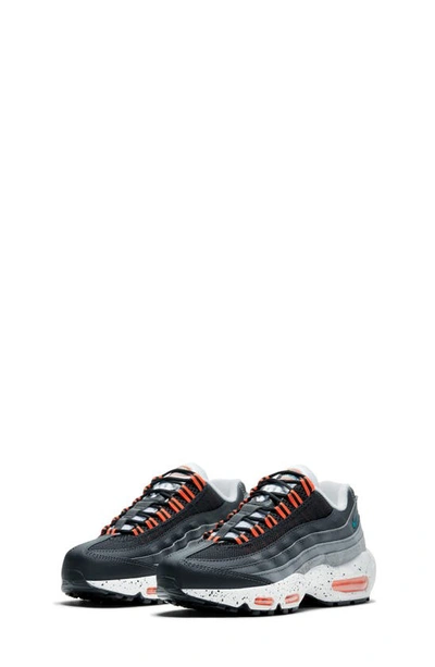 Nike Air Max 95 Recraft Big Kids' Shoes In Black,turf Orange,white,aquamarine