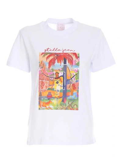 Stella Jean Hawaiian Print T-shirt In White
