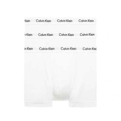 Calvin Klein Cotton Stretch Low Rise Trunk 3-pack In White