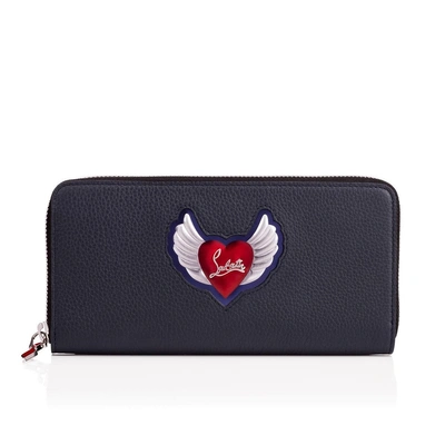 Christian Louboutin Panettone Zipped Continental Wallet In Nuit