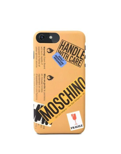 Moschino Iphone 7 & Iphone 7 Plus Case In Camel