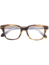 Brioni Square Frame Glasses - Brown