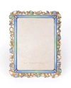 Jay Strongwater Oceana Bejeweled Picture Frame, 5" X 7"