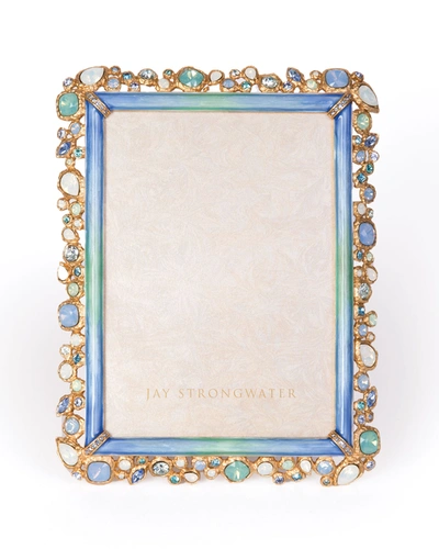 Jay Strongwater Oceana Bejeweled Picture Frame, 5" X 7"
