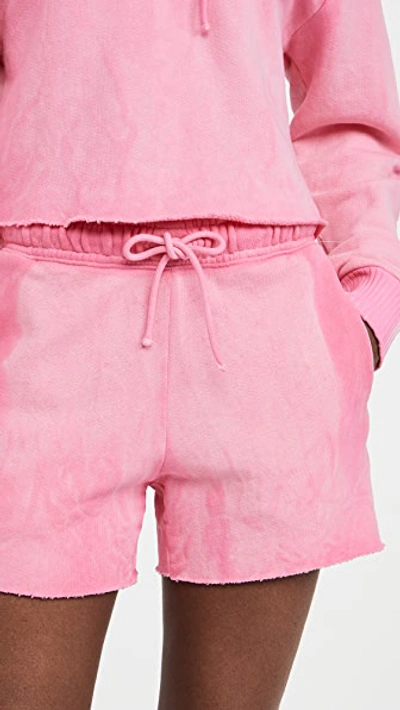 Cotton Citizen Brooklyn Shorts In Hot Pink Mix