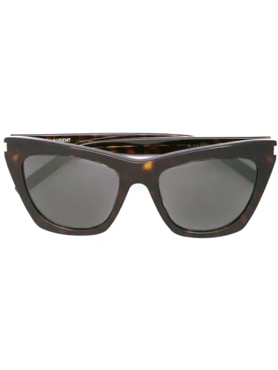 Saint Laurent New Wave 214 Kate Sunglasses In Black