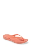 Fitflop Iqushion Flip Flop In Coral Pink