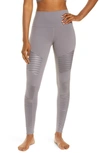 Alo Yoga High Waist Moto Leggings In Purple Dusk