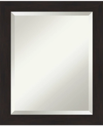 Amanti Art Furniture Framed Bathroom Vanity Wall Mirror, 19.5" X 23.50" In Dark Brown
