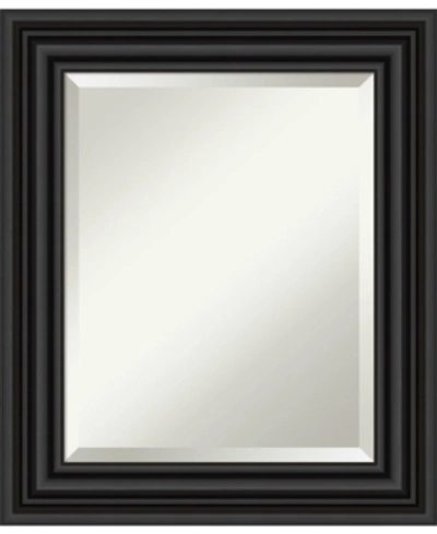 Amanti Art Colonial Framed Bathroom Vanity Wall Mirror, 21.75" X 25.75" In Black