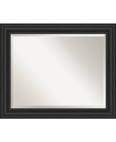 Amanti Art Shipwreck Framed Bathroom Vanity Wall Mirror, 33.38" X 27.38" In Dark Brown